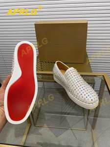 <span class=keywords><strong>Scarpe</strong></span> Eleganti <span class=keywords><strong>da</strong></span> Uomo Christian con Chiusura a Lacci in Vera Pelle, Casual per Matrimoni, Affari e Feste, Ultimo Stile <span class=keywords><strong>Louboutin</strong></span> - Product Image 2