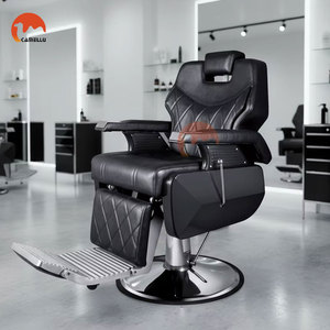 Fauteuil de Barbier <span class=keywords><strong>Professionnel</strong></span> Hydraulique Inclinable Grand Modèle pour Salon de Coiffure Commercial - Product Image 1