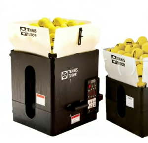 Machine à balles de tennis américaine TUTOR-06 avec télécommande sans fil, en ABS argenté/noir/jaune, pour l'entraînement, logo personnalisé - Product Image 5