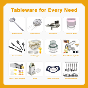 Tritatutto Manuale Commerciale Multifunzione per Patate, Verdure e Frutta con Lame in Acciaio Inox, Solo Lavaggio a Mano, Design Moderno - Product Image 5