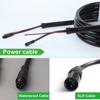 Barre lumineuse néon flexible noire 24V XLR 360 D30/25/22, tube néon flexible noir, contrôle DMX, corde lumineuse néon noire pour club de rave