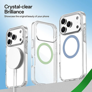IPhone 17/17Pro/17Air/17 Pro Max 하이 클리어 투명 전화 케이스 충격 방지 백 폰 커버 마그네틱 무선 충전 용 - Product Image 3
