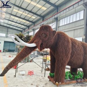 Animatronic Ice Age Animals Vivid Simulation Mammouth laineux Animatronic Life Size Mammoth à vendre - Product Image 2