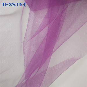 Bán Buôn 30D Nylon Tinh Thể Mềm Lục Giác Màu Tím Vải Tuyn Cho Ăn Mặc - Product Image 2