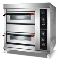 Four d'hôtel commercial cuisson au gaz en acier inoxydable pour gâteau pain pizza biscuit baguette de farine et de maïs