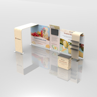Stand de salon professionnel portable Standard 10x20 avec stand d'exposition en tissu de tension personnalisé