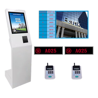 Distributeur de billets de 17 pouces jeton sans fil LCD jeton numéro affichage système de gestion de file d'attente pour hôpital banque