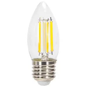 Bombilla LED de filamento C35 8W 6500K 880lm E27, ideal para iluminar espacios con luz blanca brillante. - Product Image 1