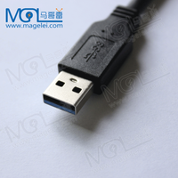 Grosir 1M 1.5M USB 3.0 kabel Data Usb 3.0 kabel HDD seluler USB 3.0 A laki-laki ke mikro B kabel Usb untuk Printer HDD