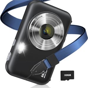 กล้องถ่ายรูปดิจิตอลสำหรับเด็ก Sonida ความละเอียดสูงสุด 48MP 1080p มินิวิดีโอบล็อก หน้าจอสี 2.4 นิ้ว ตรวจจับใบหน้า 16 เท่า บันทึกภาพยิ้ม กล้องน่ารักสำหรับเด็ก - Product Image 1