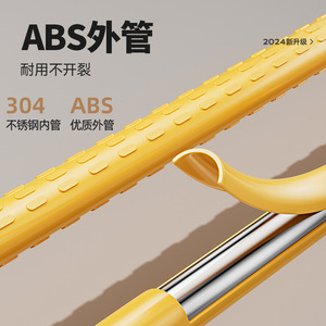 Barres d'appui de salle de bain Holy Flour en acier inoxydable ABS304 antidérapantes pour personnes âgées et handicapées, support mural pour douche et toilettes - Product Image 2
