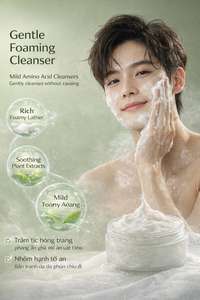 <span class=keywords><strong>Nettoyant</strong></span> Visage Apaisant Hydratant Purifiant les Pores, Équilibrant à l'<span class=keywords><strong>Acide</strong></span> <span class=keywords><strong>Salicylique</strong></span> – Fournisseur <span class=keywords><strong>d</strong></span>'Usine de Cosmétiques - Product Image 2