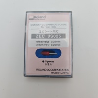 Cuchilla de Repuesto para Plotter de Corte de Vinilo Roland, Cuchilla de Carburo Cementado con Desplazamiento de 0.25 mm para Impresora de Inyección de Tinta, Nueva ZEC-US025