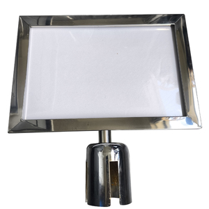 Horizontale Bordhouder Frame Dubbelzijdige Staander Poster Displaystandaard Voor Crowd Control Public Signage Top Frame - Product Image 1