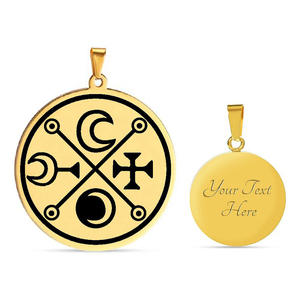 Sigillo <span class=keywords><strong>di</strong></span> Decarabia Goetia, il Dio Demone tra i Settanta Due Pilastri <span class=keywords><strong>di</strong></span> <span class=keywords><strong>Salomone</strong></span>, Talismano, Collana con Ciondolo in Acciaio Inossidabile Tagliato al Laser - Product Image 4