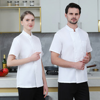 Jaket seragam koki gaya pria dan wanita, untuk staf Hotel dan restoran untuk layanan katering & Bar