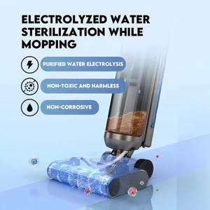 Tự làm sạch không dây ướt khô VAC hộ gia đình sàn máy hút bụi với máy giặt nước ướt khô không chổi than động cơ máy hút bụi sàn - Product Image 5