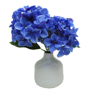 Bunga Hydrangea Artifisial Anggun dengan Pot Keramik Ramah Lingkungan Dekorasi Rumah Pernikahan Natal Restoran Hari Valentine