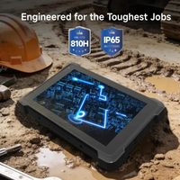 Tableta Robusta Android 14 de 8 Pulgadas con Escáner de Códigos de Barras 1D/2D QR, Escáner de Inventario, 8GB+128GB, PC Robusta para Almacén y Más