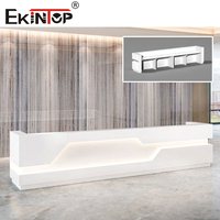 Bureau d'Accueil Ekintop Moderne pour Salon de Beauté Luxe, Comptoir de Réception de Bureau
