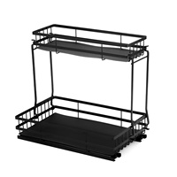 Étagères personnalisées sous l'évier pour la cuisine Supports de rangement réglables sous l'armoire pour évier