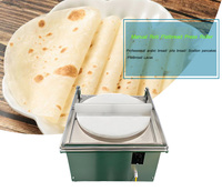 Presse à pain pita de table électrique automatique, machine à presser les bases de pizza, machine à faire des crêpes et des tortillas en acier inoxydable