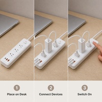 Multiprise américaine en cuivre pur avec protection contre les surcharges et ports USB