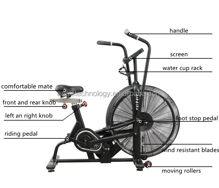 YG-F002 YGフィットネスジムエアファンバイク屋内機器