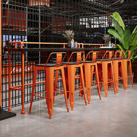 Table de bar en bois massif, style moderne minimaliste, table haute créative pour café, salon de thé, épicerie, espace de repos