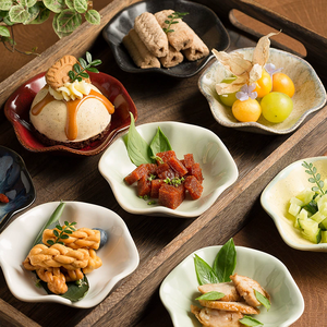 Plateaux de rangement en céramique Lotus <span class=keywords><strong>Plateau</strong></span> créatif vert pour la décoration Plaque à bijoux Organisateur de bijoux Conteneurs Décor de bureau - Product Image 2