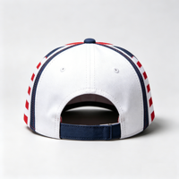 Casquette de baseball respirante et imperméable en tissu Dobby, avec logo personnalisé, pour le 250e anniversaire des États-Unis, thème patriotique, 6 panneaux, sport, vente en gros