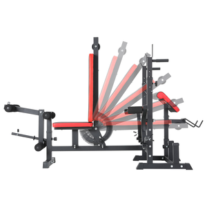 <span class=keywords><strong>Banc</strong></span> de <span class=keywords><strong>musculation</strong></span> réglable pour la maison <span class=keywords><strong>avec</strong></span> <span class=keywords><strong>presse</strong></span> à <span class=keywords><strong>jambes</strong></span> pliable et support pour haltères - Product Image 2