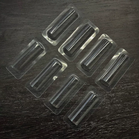 Blister en plastique rectangulaire PET pour pochettes de baume à lèvres DIY, porte-cartes cadeaux, porte-monnaie, pochettes à argent avec cartes de vœux faites à la main