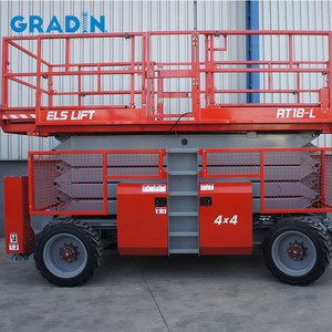 Elevador de horquilla de tijera de 52 pies La mesa móvil se puede extender, elevador para caminar de trabajo a gran altitud - Product Image 5