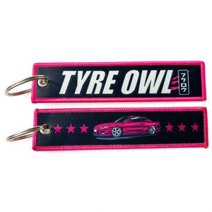 Personalized <b>Custom</b> Design Printing Fabric Gifts Keychains Sublimation Printed Keychain Woven Jet Tags Anime <b>Key</b> Tag - Product Image 2