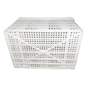 White Plastic Fruit Vegetable <b>Basket</b> 540x380x275mm <b>Stackable</b> Turnover Box PP Injection Molding Chongqing Origin - Product Image 2