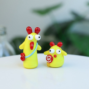 Nuevos Adornos de Cristal Creativos y Lindos de Jirafa, Patrick Star y Pollito Amarillo, Decoración para Estudio, Regalos, Adornos para Coche - Product Image 3