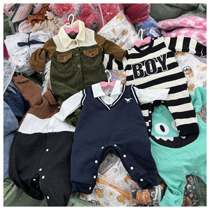 Liquidación: Peleles nuevos para bebé niña, ropa usada, ropa de caja rara, ropa de bebé barata, mono de bebé con cremallera a la moda. - Product Image 1