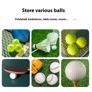 TuoLian Durable pliant Pickleball chariot de rangement en alliage d'aluminium pour enfants adultes Mobile Portable entraînement balle panier - Product Image 6