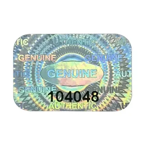 Custom GENUINE Hologram Labels Security Tamper Evident Laser Proof Warranty VOID Versatile Stickers Unique Sequential Numbering
