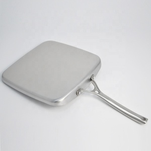 Sartén Cuadrada de Acero Inoxidable Triple Capa 304 para Asar y Cocinar en la <span class=keywords><strong>Cocina</strong></span> del Hogar - Product Image 4