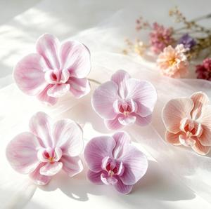 Moule en silicone pour fleurs d'orchidées papillon, <span class=keywords><strong>2</strong></span> tailles, pour décoration en résine faite à la main, moule pour bougie parfumée DIY - Product Image 5