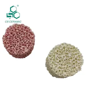 Ceramic foam filter sponge open cell reticular filter for iron casting aluminum foundry