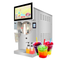 Machine à café glacé au carbonate de boisson glacée Machine à daiquiris congelés Machine à neige fondue commerciale totalement fermée