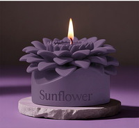 Sonnenblumen-Duftkerzen-Silikonform Neue DIY-Kuchenwerkzeuge zur Herstellung von Blumenförmigen Duftkerzen als Lehrergeschenk