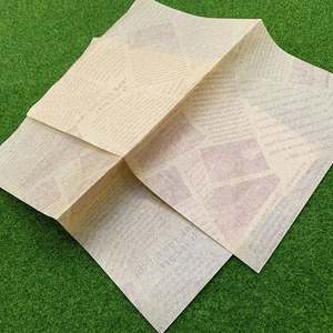 Papier d'emballage pour beurre biodégradable résistant à la graisse imprimé sur mesure, papier d'emballage enrobé de sucre - Product Image 3