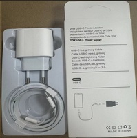 Adaptor Daya PD 20W AS Eropa dengan Kabel Tipe-C ke C untuk Ponsel & iPad - Set Pengisian Daya Cepat