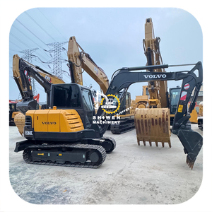 Mini-excavatrice d'occasion VOLVO EC60 avec peu d'heures de fonctionnement, pelle hydraulique sur chenilles d'occasion VOLVO EC60 EC70 EC80 pour travaux de terrassement domestique - Product Image 1