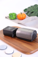 Affûteur de couteaux électrique OEM à disque diamanté rotatif avec batterie au lithium rechargeable, grain moyen, recharge rapide