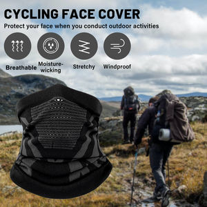 Cycle Face Cover Neck Gaiter Transpirable Estirable Absorbe la humedad Cálido a prueba de viento Bloqueador solar Senderismo Escalada Correr - Product Image 4